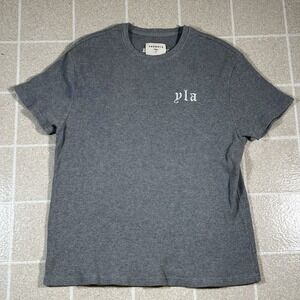YoungLA Waffle 427 Tee Knit Oversized Gym Shirt Lifting Heavy Cotton Men Large